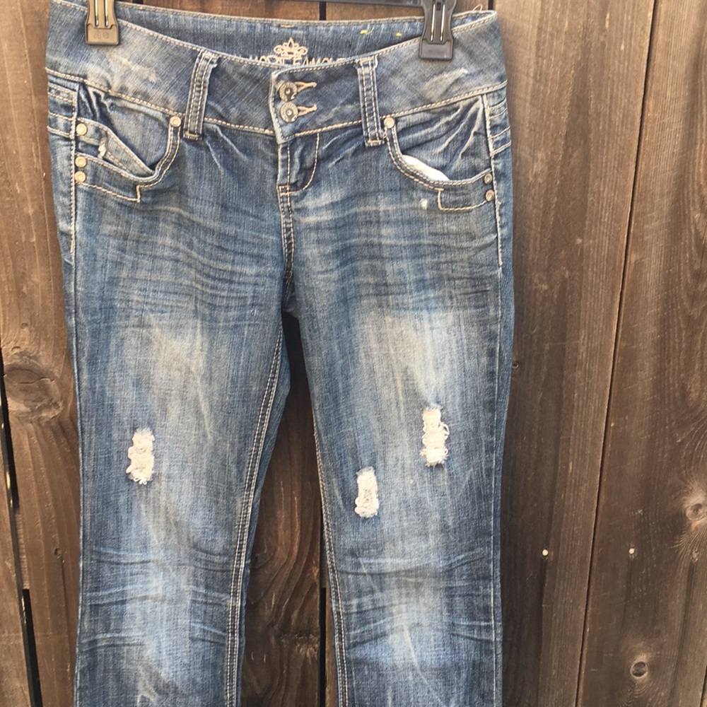 Almost Famous ripped jeans size 3